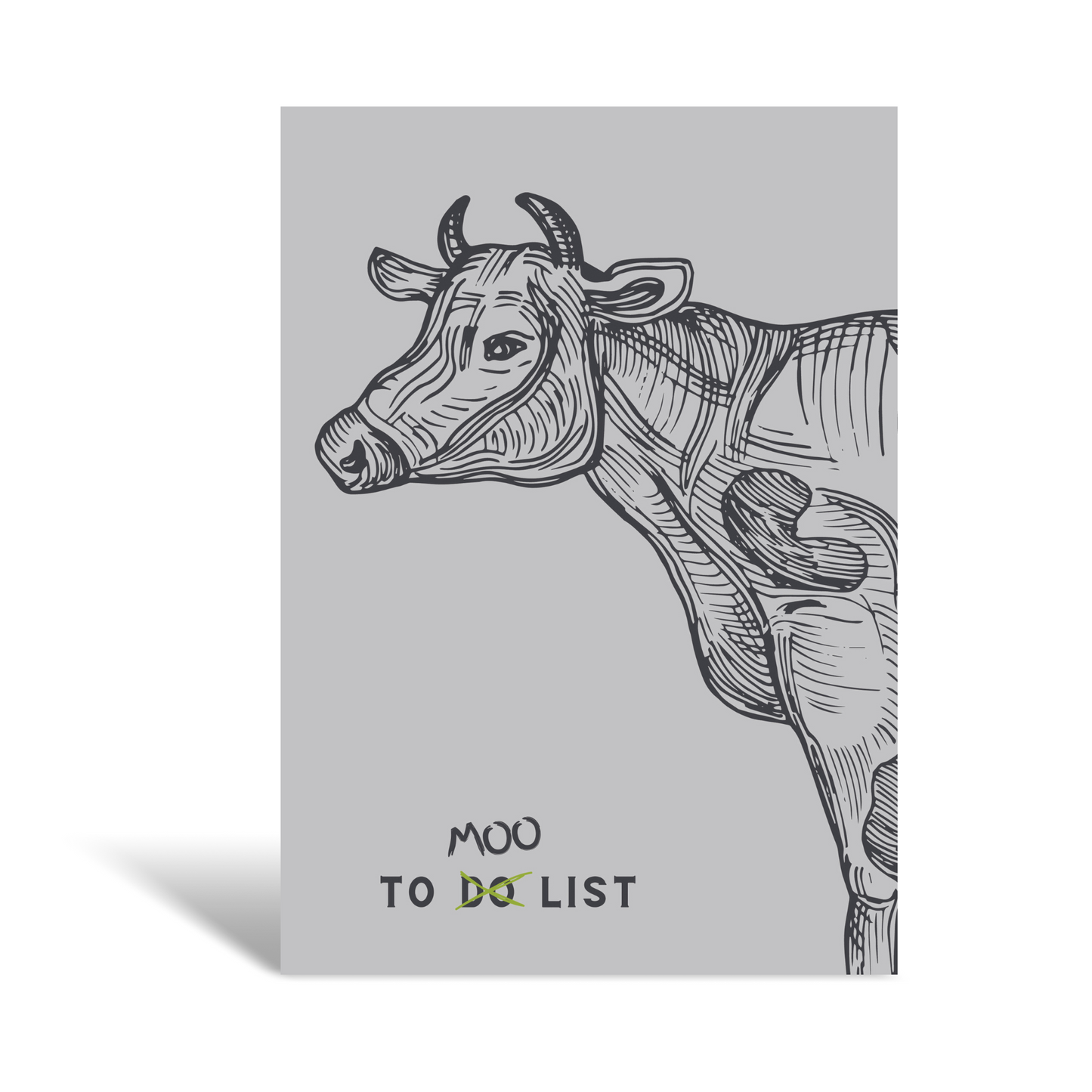 Grey Cow, Pig, Chicken Notebook Set (pack of 3)