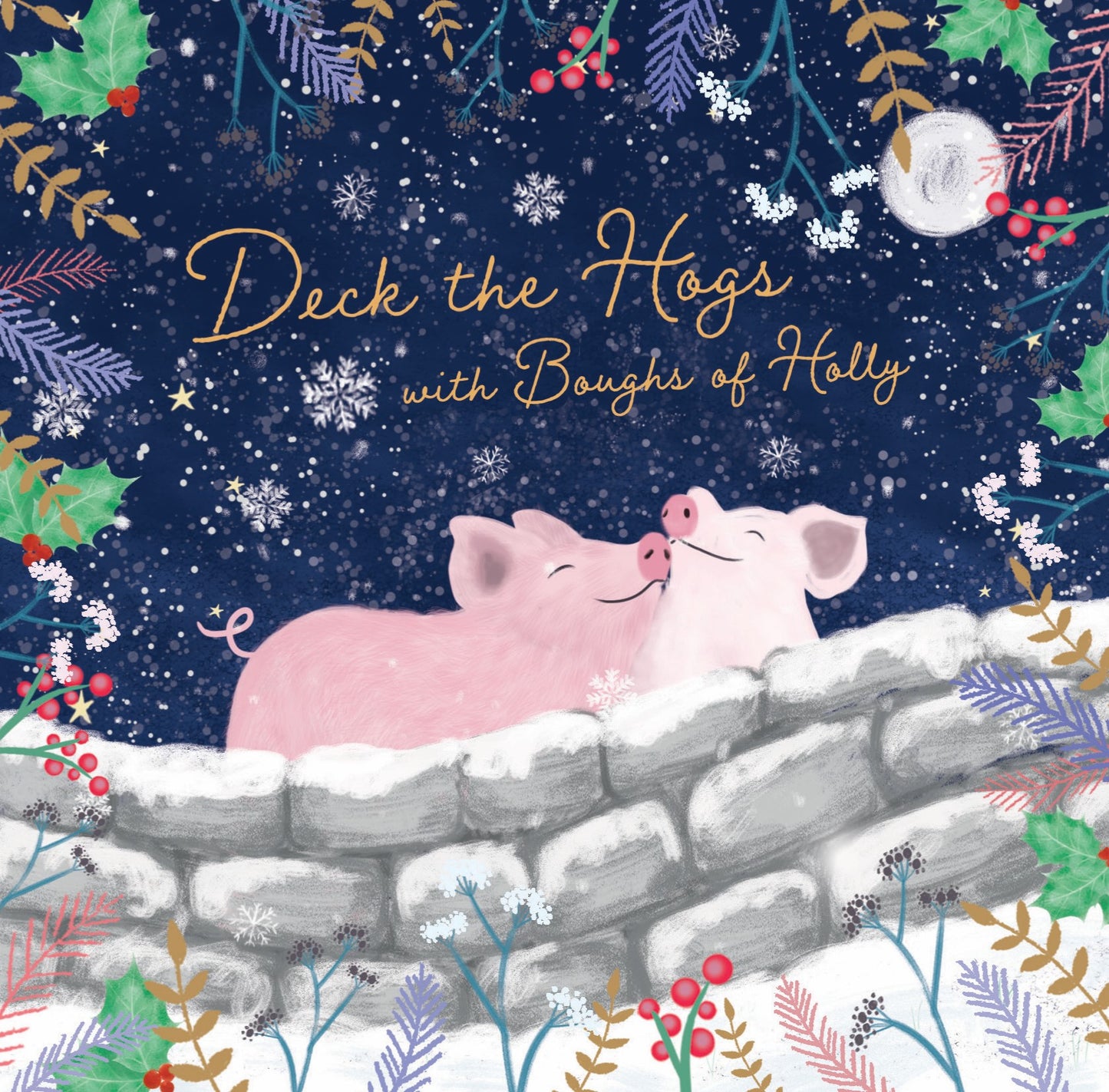 Deck the Hogs Christmas Cards (pack of 10)
