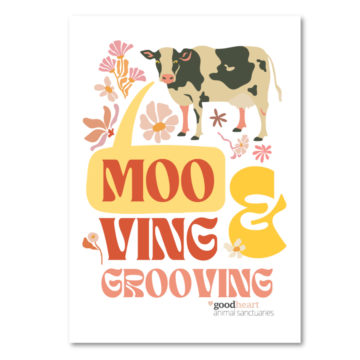 Moo-ving & Grooving Art Print