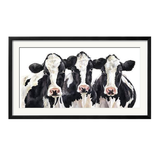 Three's a Crowd Framed Print