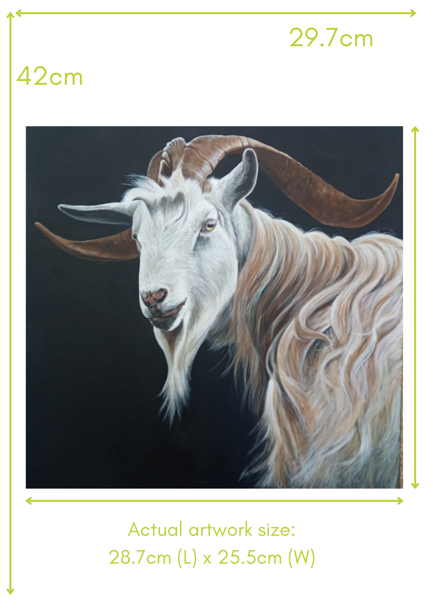 'Gandalf the Goat' A3 Print