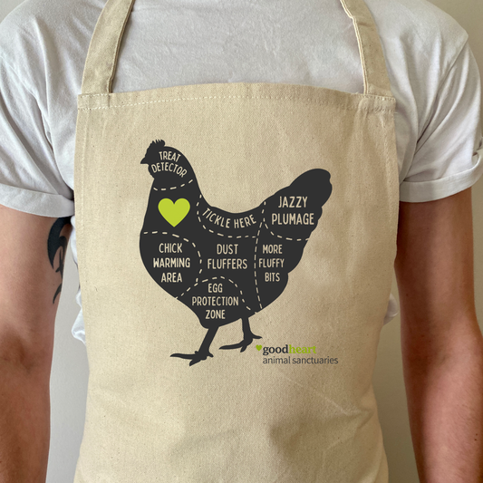 Chicken Cuts of Kindness Organic Cotton Apron
