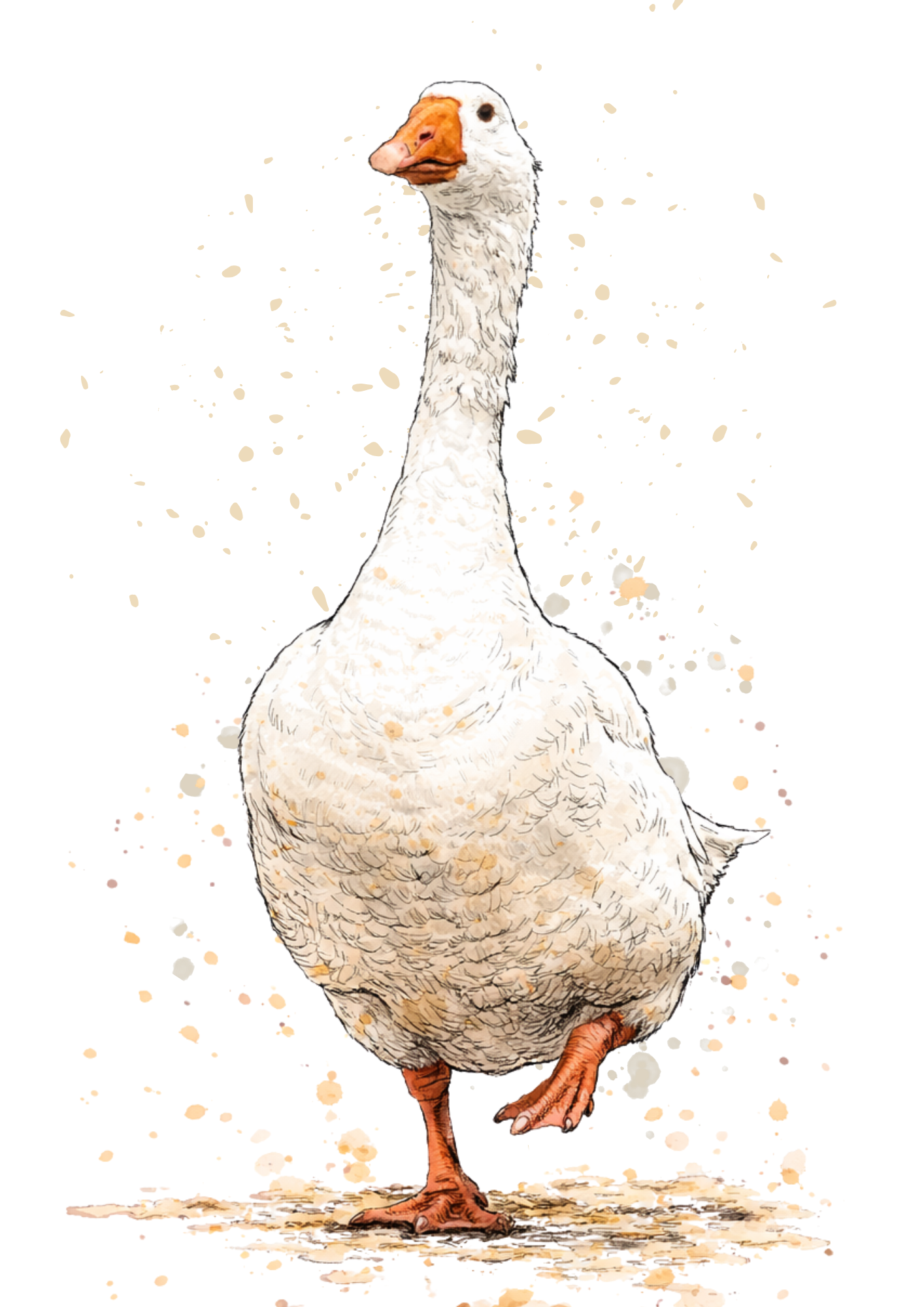 Biscuit the Goose Print
