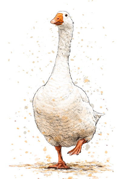 Biscuit the Goose Print