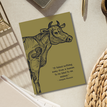 Load image into Gallery viewer, A5 Cow Quote Notebook