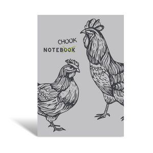 A5 Grey Note'chook' Notebook
