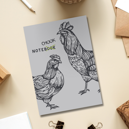 A5 Grey Note'chook' Notebook