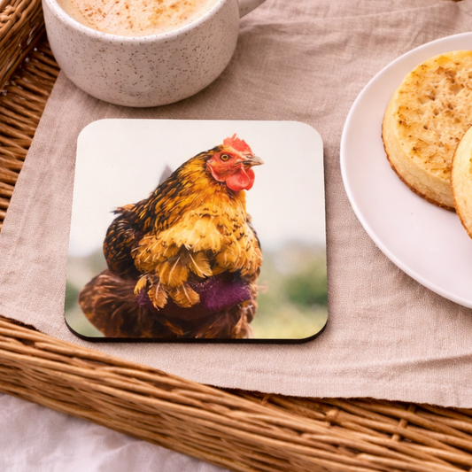 Lulu the Hen Coaster