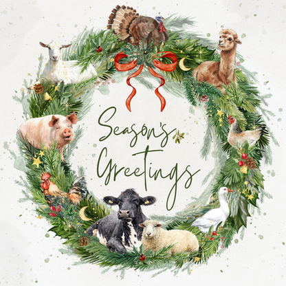 Festive Friends Christmas Cards (pack of 10)
