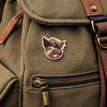 Kermit the Pig Pin Badge