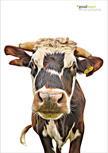 'Rufus the Cow' Print