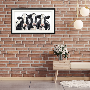 Three's a Crowd Framed Print