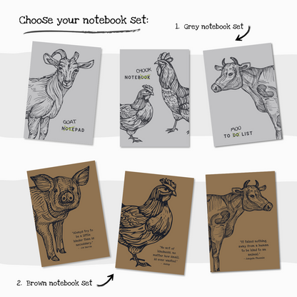 Tote Bag, Tea Towel & Notebook Gift Set