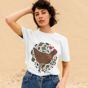 Women's Chicken in Nature T-Shirt, Size 10