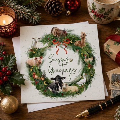 Festive Friends Christmas Cards (pack of 10)