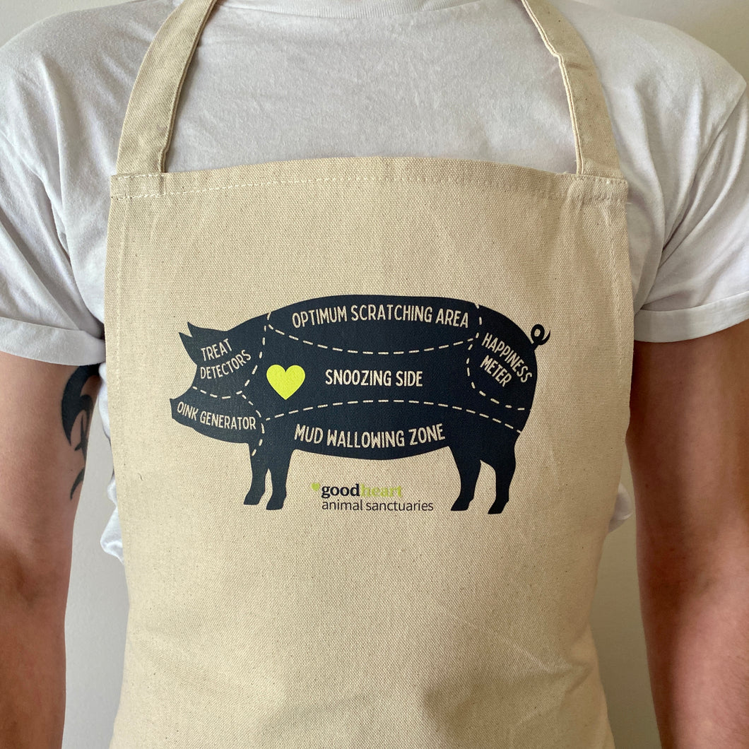 Pig Cuts of Kindness Organic Cotton Apron