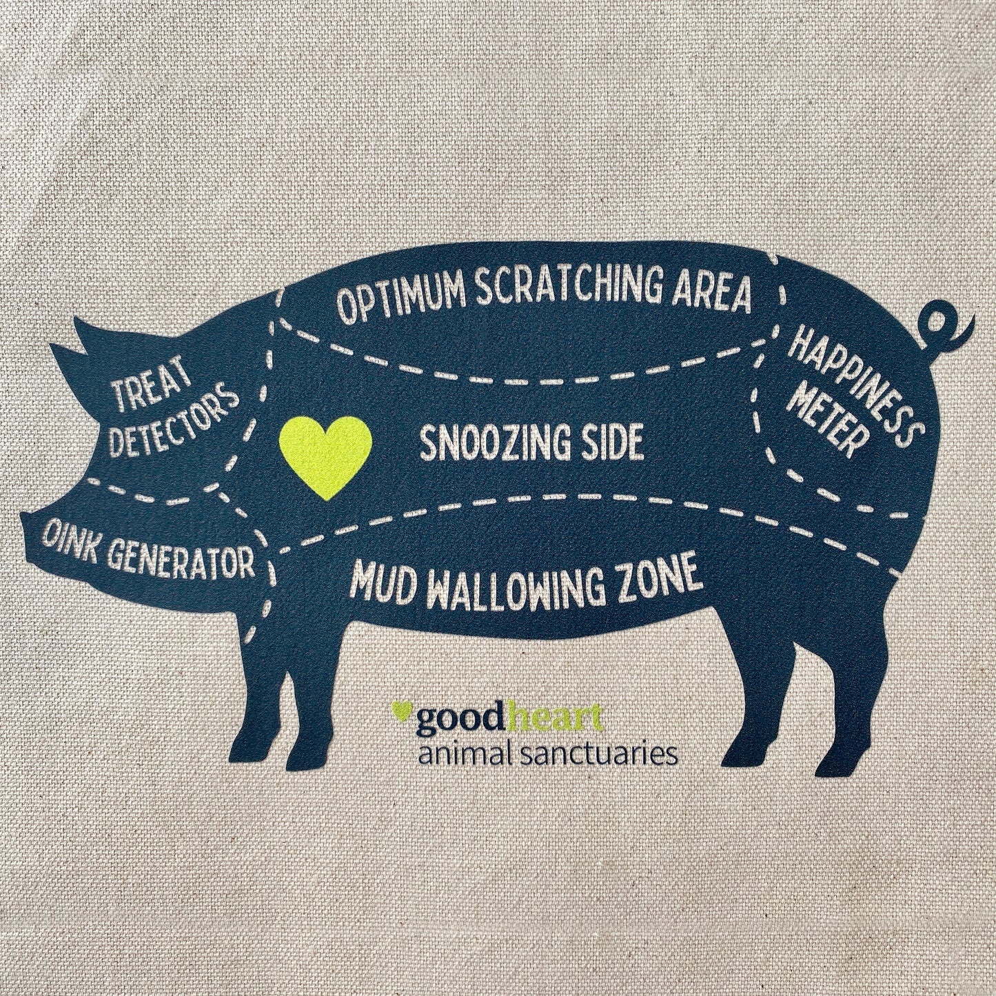 Pig Cuts of Kindness Organic Cotton Apron