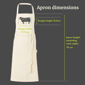 Cow Cuts of Kindness Organic Cotton Apron