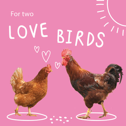 Feed two residents for a year: For two love birds