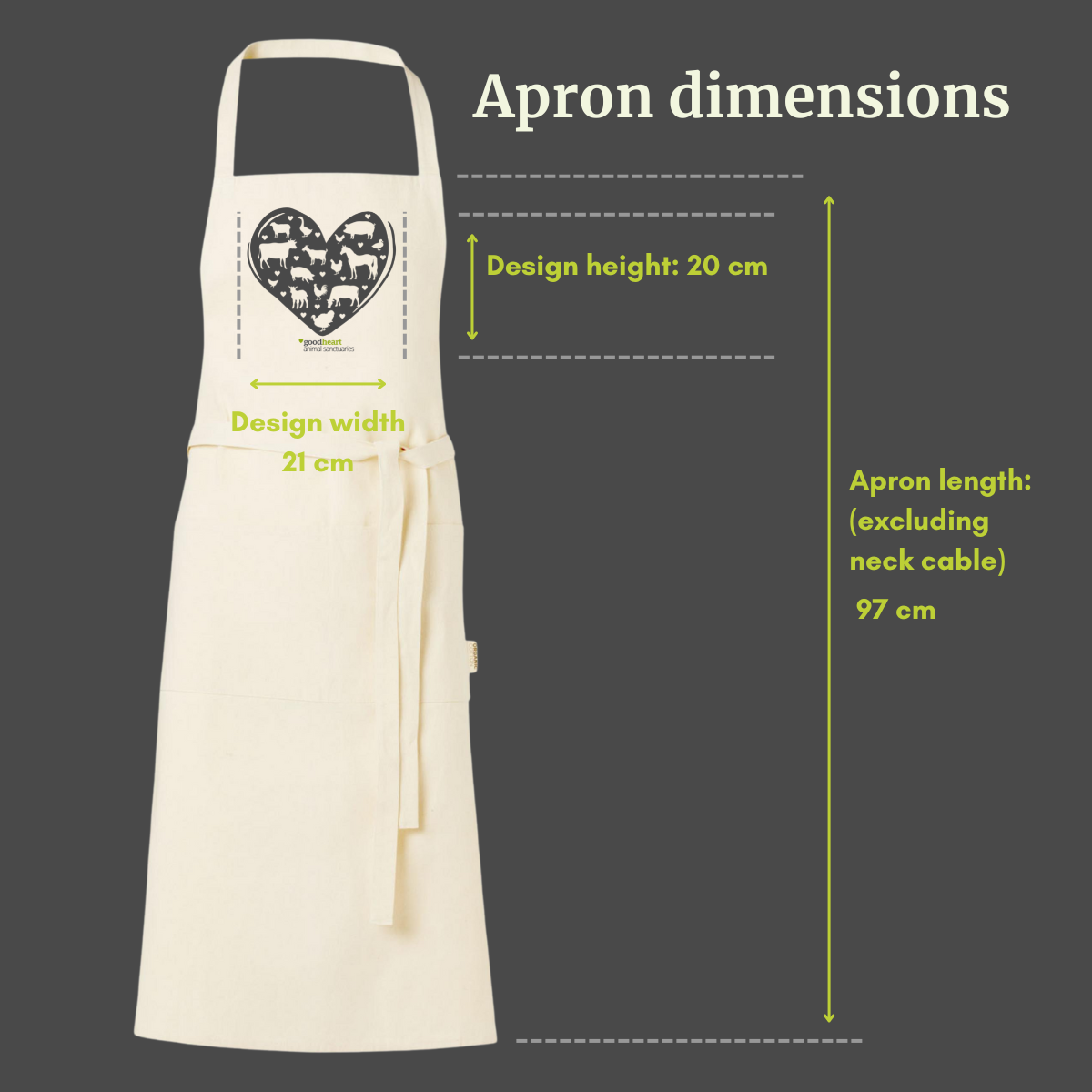 Love Animals Organic Cotton Apron