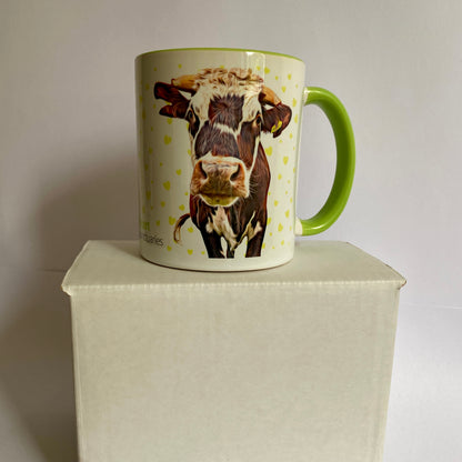 Rufus the Cow Two Tone Mug